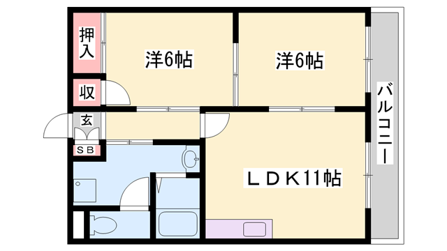 物件間取画像