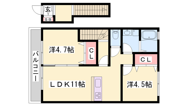 物件間取画像