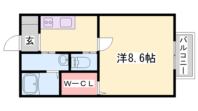 エルメゾン北条の物件間取画像