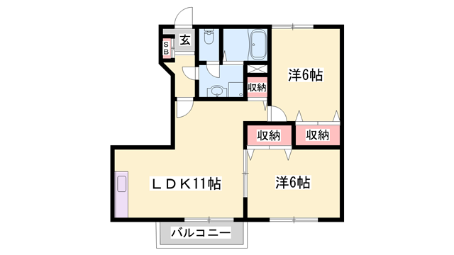 物件間取画像
