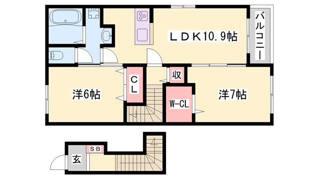 物件間取画像