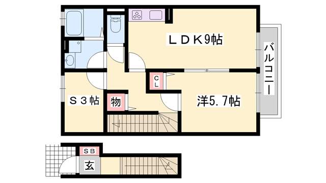 物件間取画像