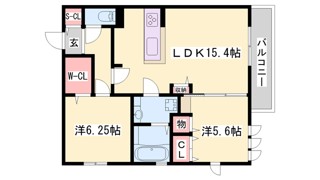 物件間取画像