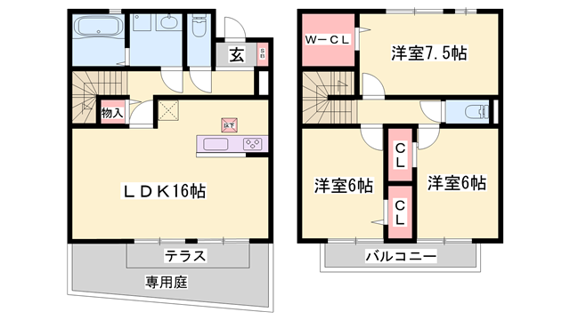 物件間取画像