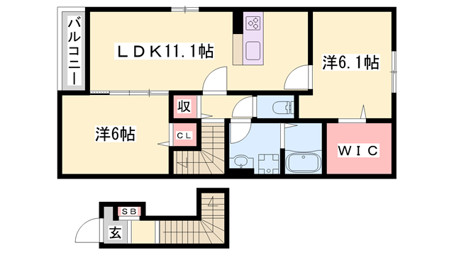 物件間取画像
