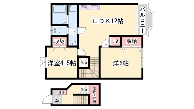 ロジュマン　ドゥ　クールの物件間取画像