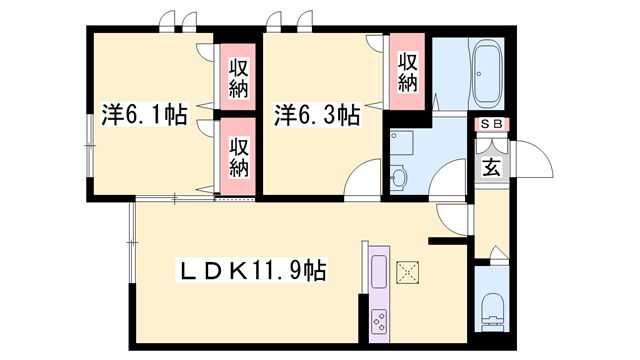 物件間取画像