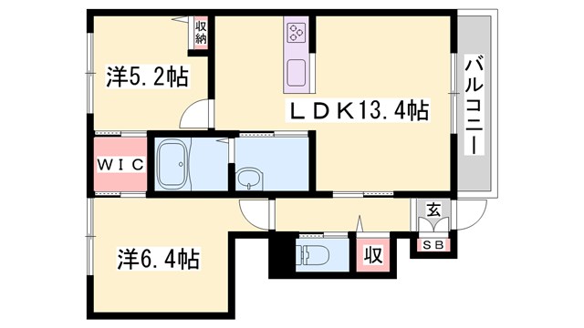 物件間取画像