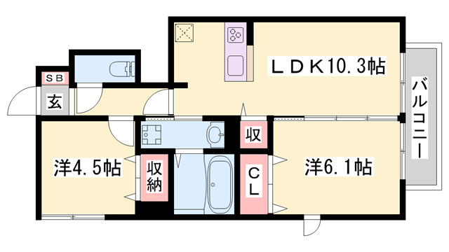 物件間取画像