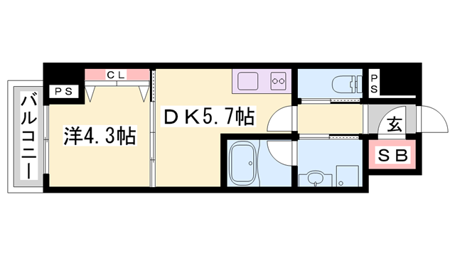 物件間取画像