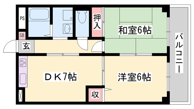 物件間取画像