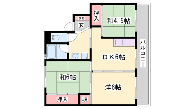 物件間取画像