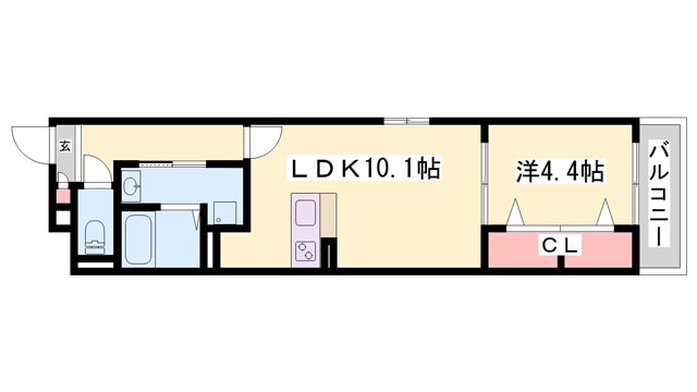 MISTRAL神田町の物件間取画像