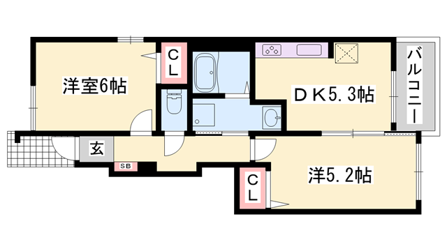 物件間取画像