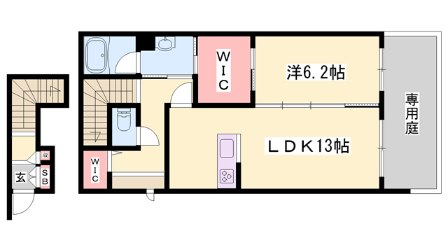 シャーメゾン蒼の物件間取画像