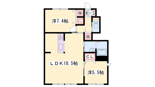 物件間取画像