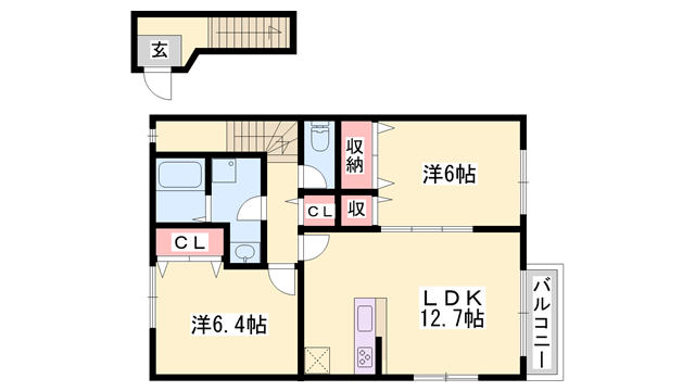 物件間取画像