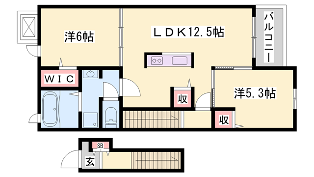物件間取画像