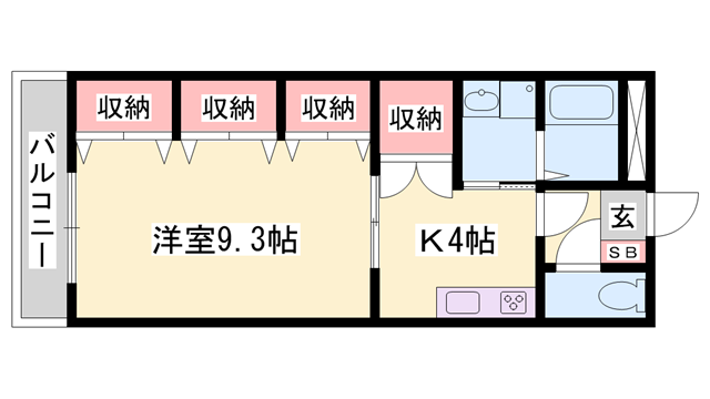 ミューズ大幸の物件間取画像