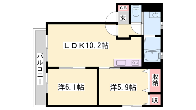 物件間取画像