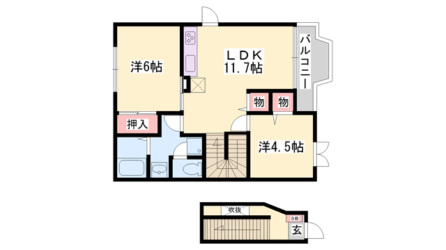 物件間取画像