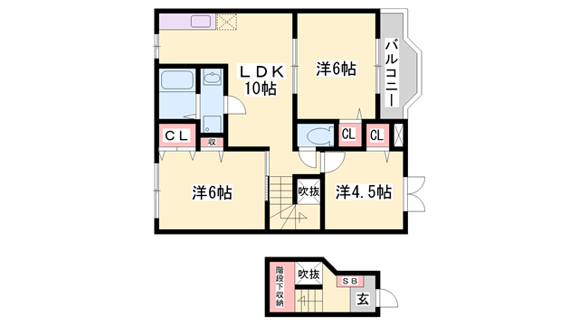 物件間取画像