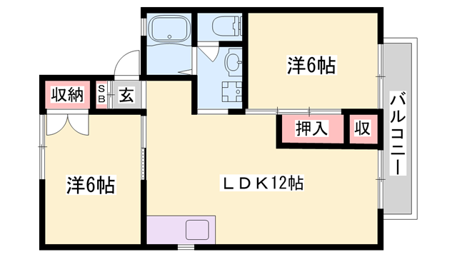 物件間取画像