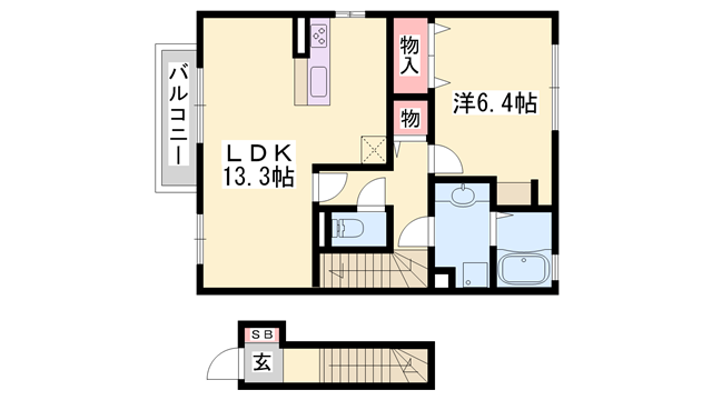 物件間取画像