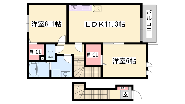 物件間取画像