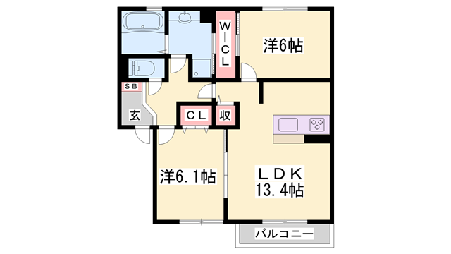物件間取画像