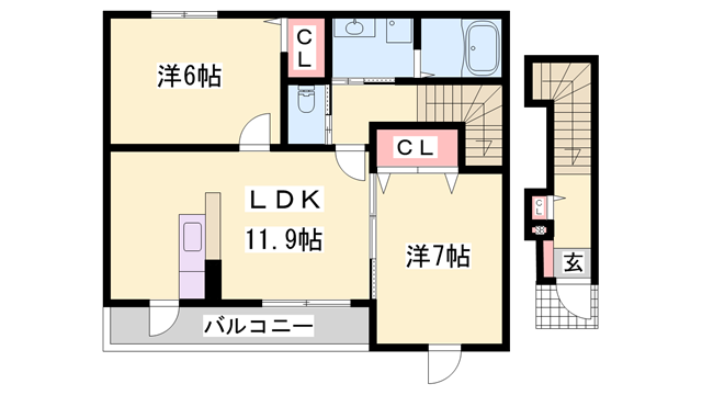 物件間取画像