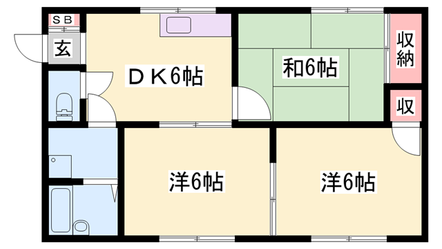 物件間取画像