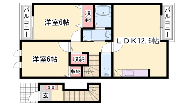 物件間取画像