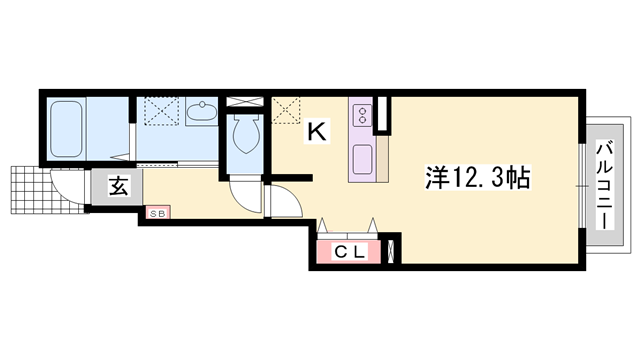 エバーグリーン城西の物件間取画像
