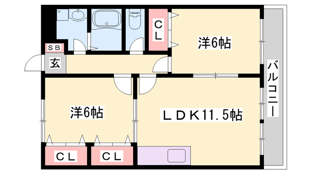 物件間取画像