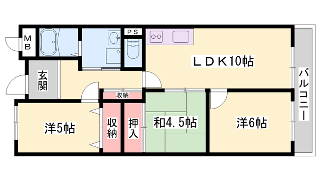 物件間取画像