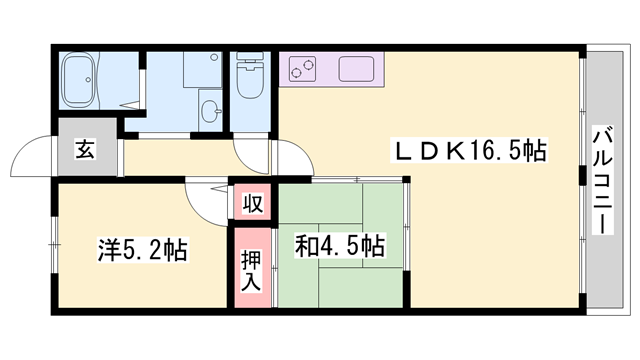 物件間取画像