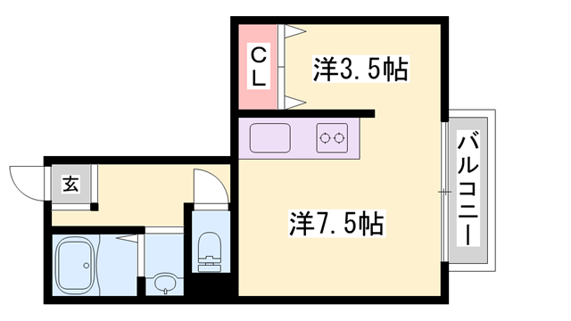 プラシードの物件間取画像