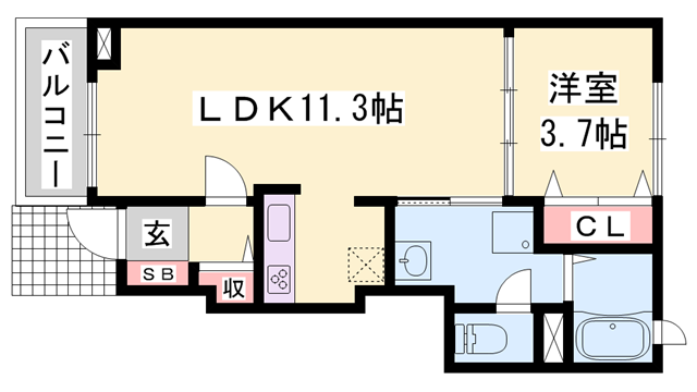 物件間取画像