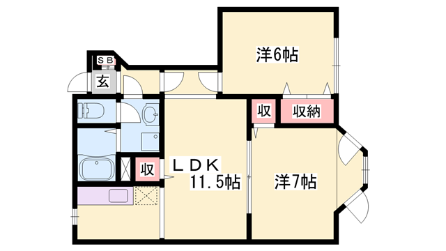 物件間取画像