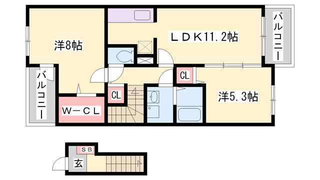 物件間取画像