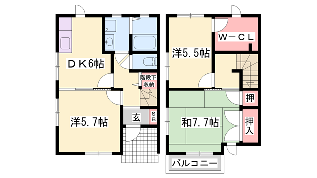 物件間取画像