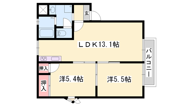 物件間取画像