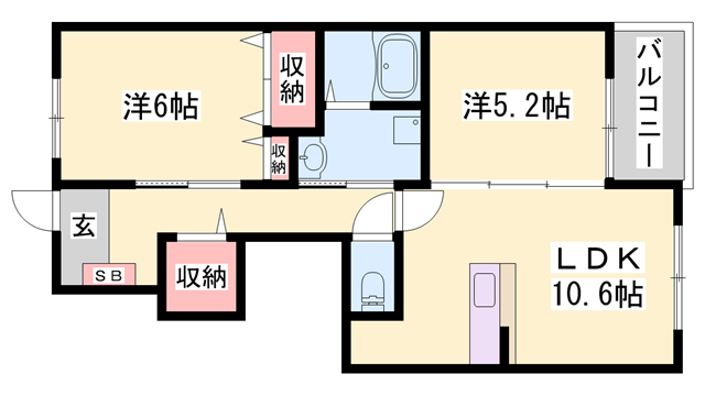 物件間取画像
