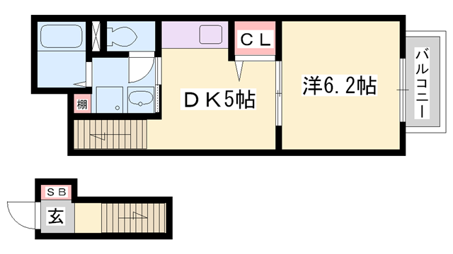 メゾンみおの物件間取画像