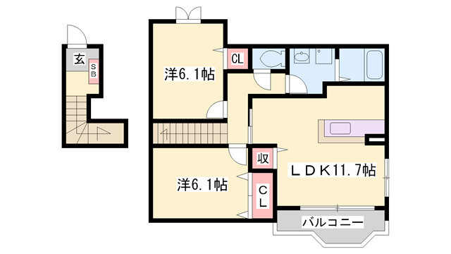 物件間取画像