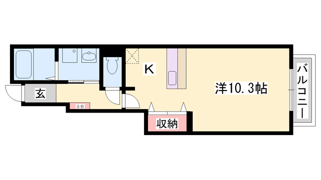 リヴィエールサラサAの物件間取画像