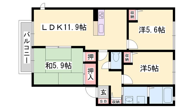 物件間取画像