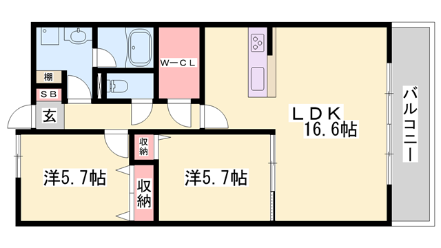 物件間取画像