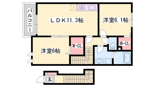 物件間取画像